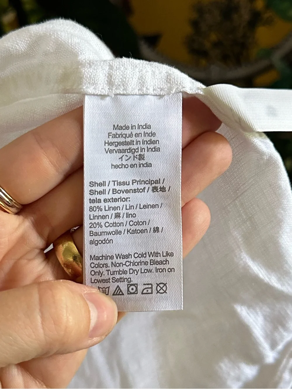 J.Crew Men's Short-Sleeve Irish Linen Shirt White Button Down Large Slim